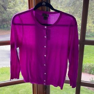 Italian cashmere featherweight cardigan